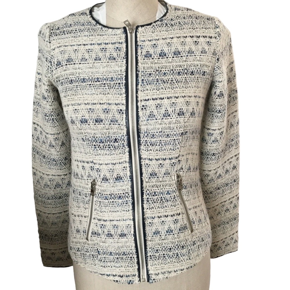 a.n.a A New Approach Lurex Tweed Jacket women Size Small